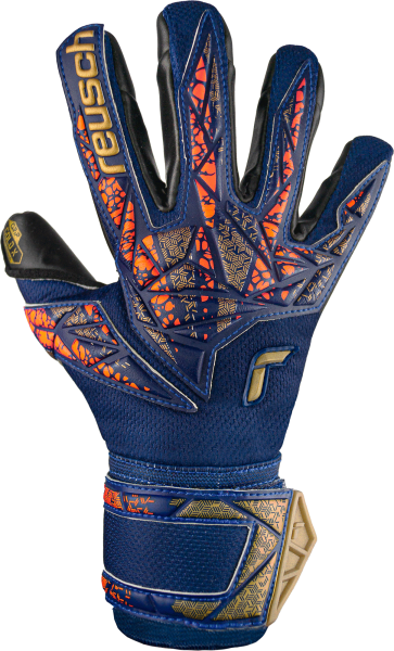 Reusch Attrakt Gold X Junior 5472955 4411 blue orange front